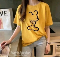 Casual Printed Women Blue TopColor: Black, Maroon, Musatrd, Navy Blue, Red, WhiteSize: S, M, L, XLColor Code :Navy BlueStyle Code :KE8149-Red MickeySize :LFabric :Cotton BlendOccasion :CasualNeck :Round NeckPattern :Printed7 Days Return Policy, No questions asked. - Nevy Blue, S