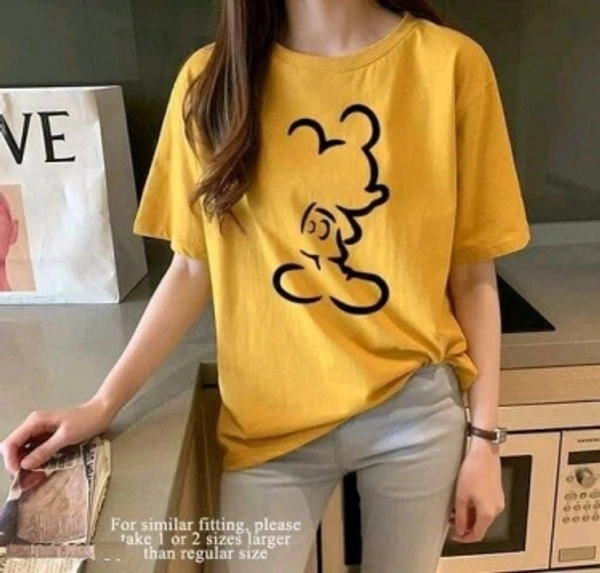 Casual Printed Women Blue TopColor: Black, Maroon, Musatrd, Navy Blue, Red, WhiteSize: S, M, L, XLColor Code :Navy BlueStyle Code :KE8149-Red MickeySize :LFabric :Cotton BlendOccasion :CasualNeck :Round NeckPattern :Printed7 Days Return Policy, No questions asked. - Nevy Blue, S