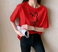 Casual Printed Women Blue TopColor: Black, Maroon, Musatrd, Navy Blue, Red, WhiteSize: S, M, L, XLColor Code :Navy BlueStyle Code :KE8149-Red MickeySize :LFabric :Cotton BlendOccasion :CasualNeck :Round NeckPattern :Printed7 Days Return Policy, No questions asked. - White, L