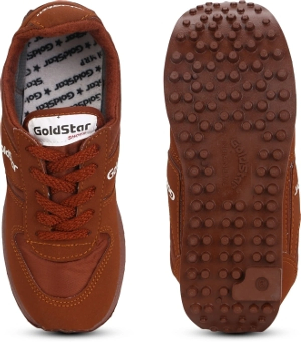 GOLDSTAR Running Shoes for Men |Stylish New Model Men's Brown Sports Shoes Running Shoes For MenColour: BrownOuter Material: NylonClosure: Lace-UpsPattern: Solid10 Days Return Policy, No questions asked.Hurry, Only 1 left! - 9