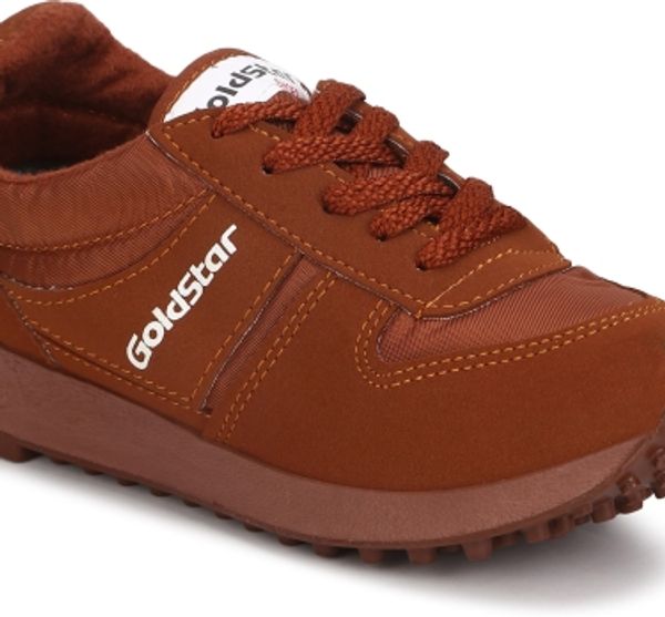 GOLDSTAR Running Shoes for Men |Stylish New Model Men's Brown Sports Shoes Running Shoes For MenColour: BrownOuter Material: NylonClosure: Lace-UpsPattern: Solid10 Days Return Policy, No questions asked.Hurry, Only 1 left! - 10