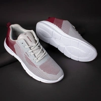 Asian  asian Delta-14 sports shoes for men | Latest Stylish Casual sport shoes for men | running shoes for boys | Lace up Lightweight grey shoes for running, walking, gym, trekking, hiking & party Running Shoes For MenColour: Grey, Maroon1.2 inch Heel HeightOuter Material: FabricInner Material: Soft breathable fabric lining which prevents sweatingClosure: Lace-UpsPattern: Mesh10 Days Retu - 6