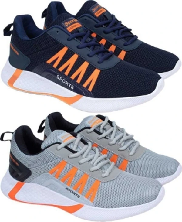 Running Shoes For MenArticle Number :ShSy-395-Grey-394-BlueBrand :andDColor Code :Grey::BlueSize in Number :8UK India Size :8color :Grey, BlueIdeal For :Men7 Days Return Policy, No questions asked. - 7