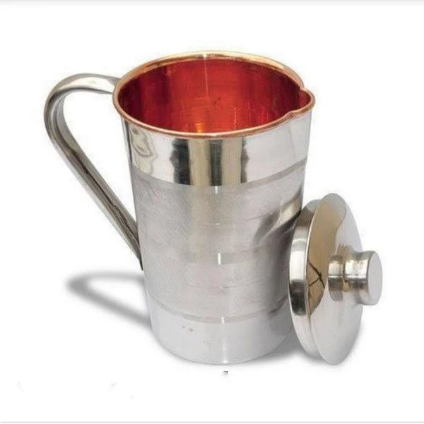 Saga Steel Copper Water Jug 1 Ltr - Shri Balaji Bartan Bhandar, 3 Days