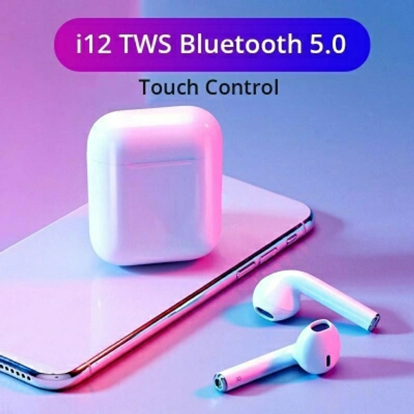 I12 Audio EarBass Epods TWS Earbuds with 40H Playtime Bluetooth Headset (White) Bluetooth HeadsetModel Name :I12 Audio EarBass Epods TWS Earbuds with 40H Playtime Bluetooth Headset (White)Color :WhiteHeadphone Type :True WirelessInline Remote :YesSales Package :1 headphoneConnectivity :BluetoothHeadphone Design :Canalphone7 Days Replacement Policy, No questions asked.