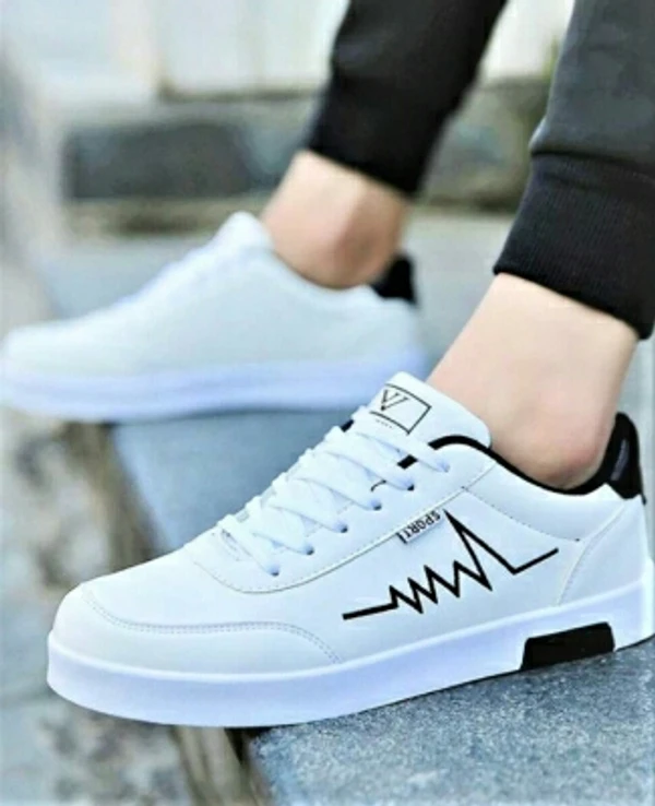 Sneakers For MenArticle Number :203ZigzagBrand :AfreetColor Code :WhiteSize in Number :10Style Code :Logo on LegUK India Size :10color :White3 Days Return Policy, No questions asked.Hurry, Only 1 left! - 6