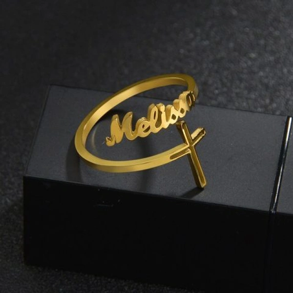 Stylish Name Ring  - 1