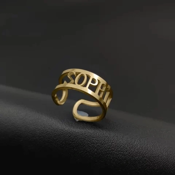 Stylish Name Ring  - 1
