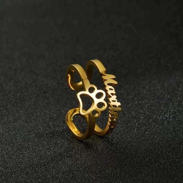 Stylish Name Ring  - 1