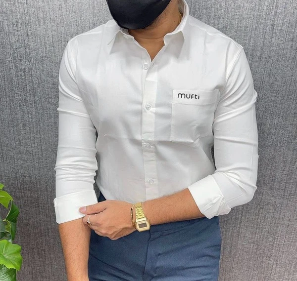 Mufti  Plane  Shirt For Men  - M