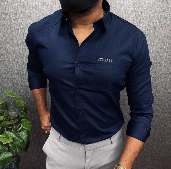 Mufti  Plane  Shirt For Men  - M