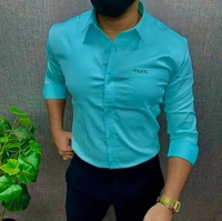 Mufti Plane Shirt For Men  - L