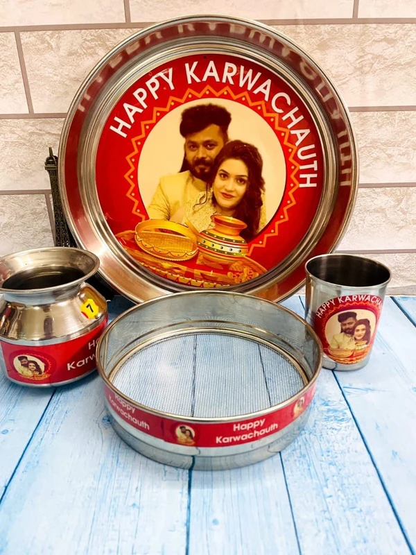 Karwachath Photo Thali Set  - 2