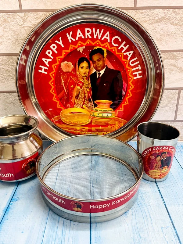 Karwachath Photo Thali Set  - 2