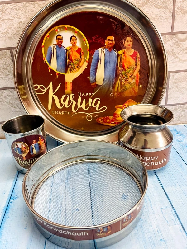 Karwachath Photo Thali Set  - 10