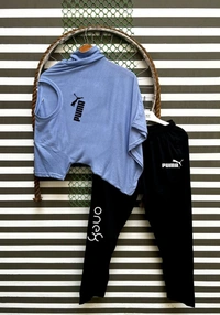 Jf  Puma Tshirts + Lowar Combo - Jf, Xl