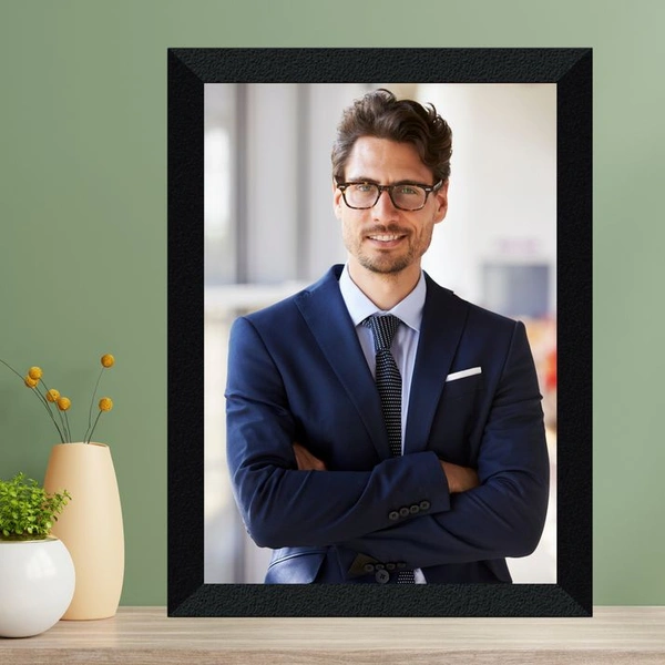 Customised Photo Frame  - A4 SIZE, Black, Super Market