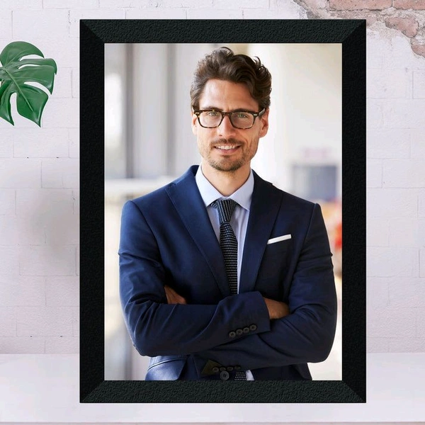 Customised Photo Frame  - A4 SIZE, Black, Super Market