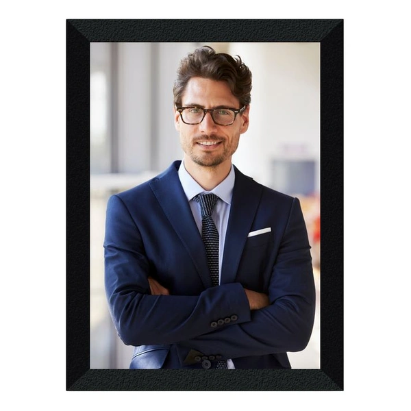 Customised Photo Frame  - A4 SIZE, Black, Super Market