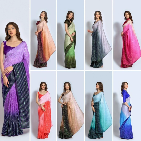sequence saree