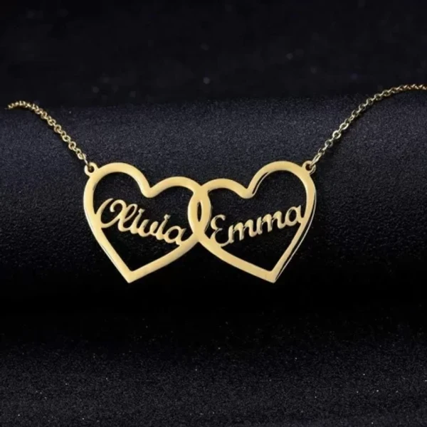 cuople  customize  Name pendant best gift for wifi - golden, only priped