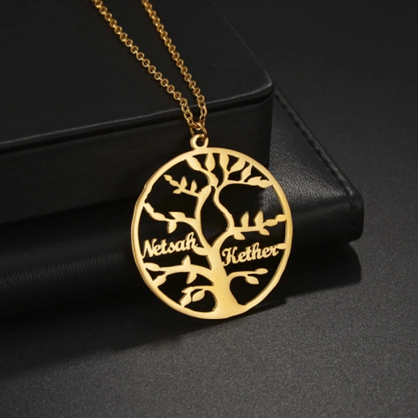 cuople  customize  Name pendant best gift for wifi - golden, only priped