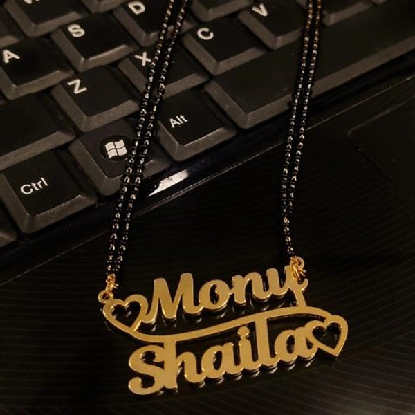 cuople  customize  Name pendant best gift for wifi - golden, only priped