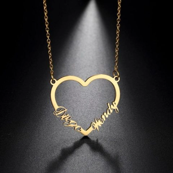 cuople  customize  Name pendant best gift for wifi - golden, only priped