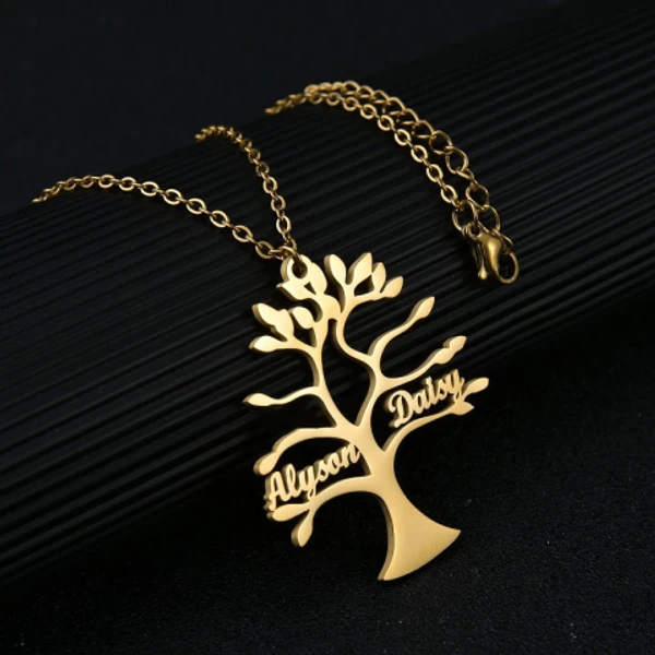 cuople  customize  Name pendant best gift for wifi - golden, only priped