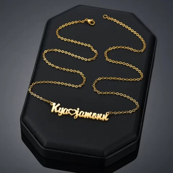 cuople  customize  Name pendant best gift for wifi - golden, only priped