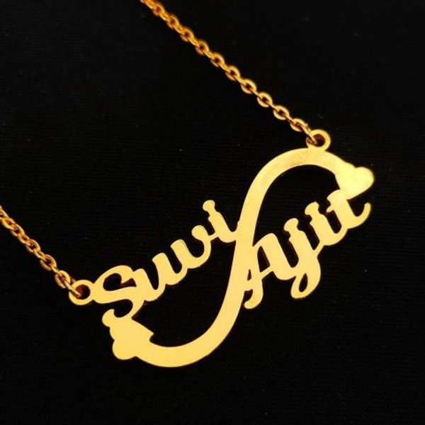cuople  customize  Name pendant best gift for wifi - golden, only priped