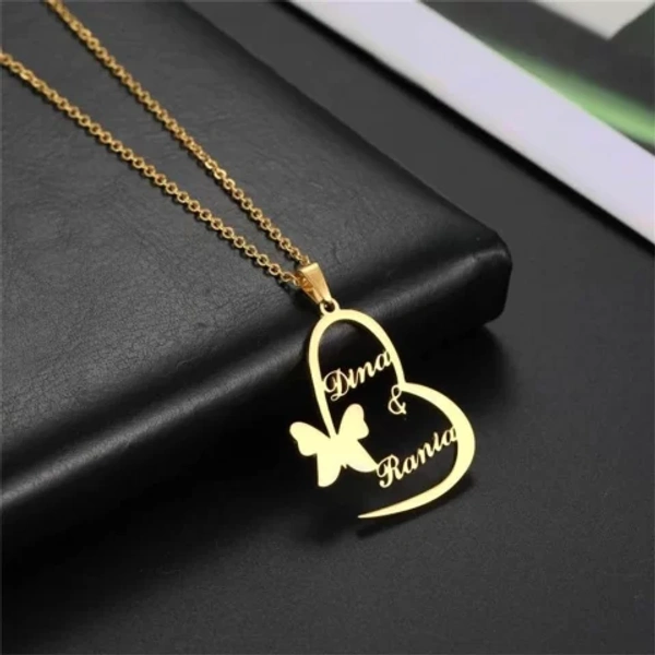 cuople  customize  Name pendant best gift for wifi - golden, only priped