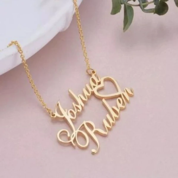 cuople  customize  Name pendant best gift for wifi - golden, only priped