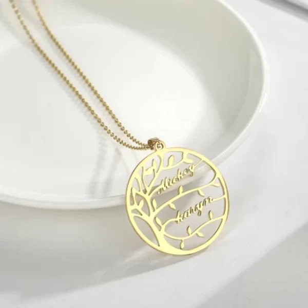 cuople  customize  Name pendant best gift for wifi - golden, only priped