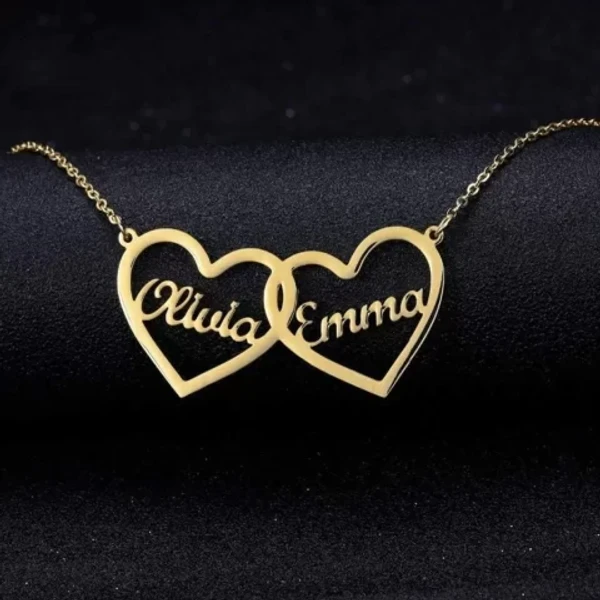 cuoples  customize  Name pendant 170 - golden, only priped