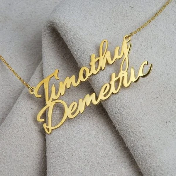 cuoples  customize  Name pendant 175 - golden, only priped