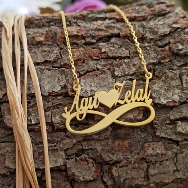 cuoples  customize  Name pendant 179 - golden, only priped