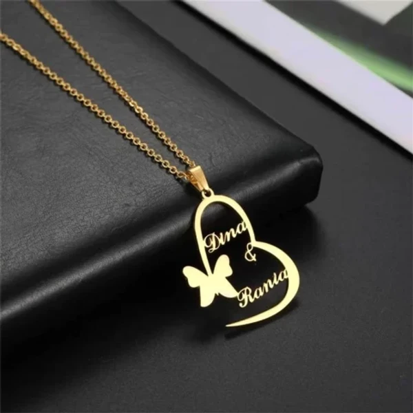 cuoples  customize  Name pendant 195 - golden, only priped