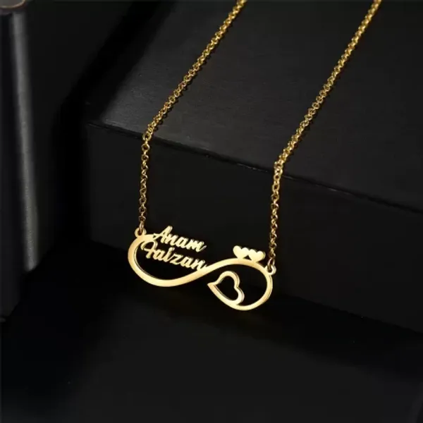 cuoples  customize  Name pendant 199 - golden, only priped