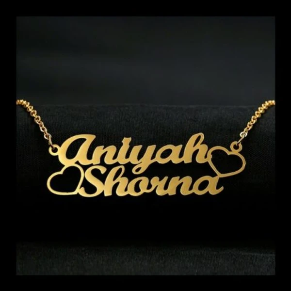 cuoples  customize  Name pendant 204 - golden, only priped