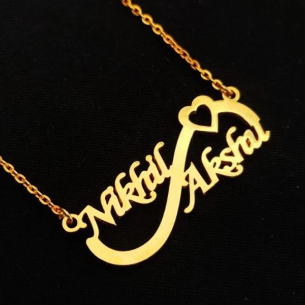 cuoples  customize  Name pendant 206 - golden, only priped