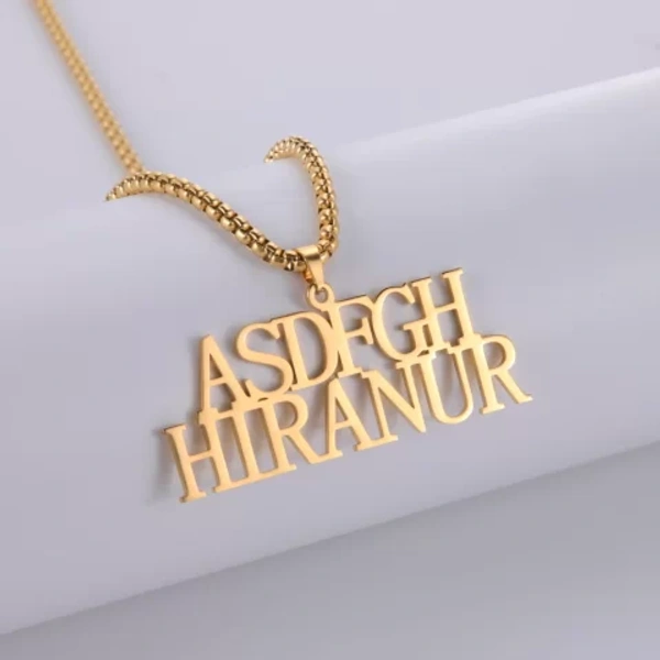 cuoples  customize  Name pendant 210 - golden, only priped