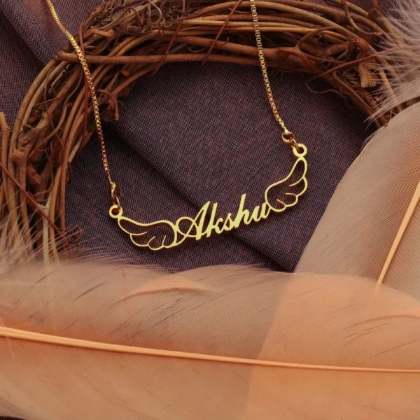 Special Style  customize single Name pendant 3 - golden, only priped