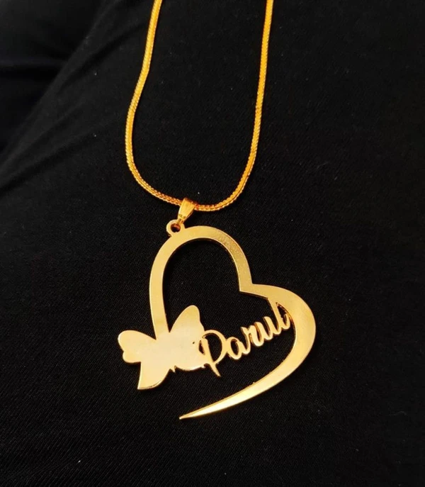 Special Style  customize single Name pendant 8 - golden, only priped