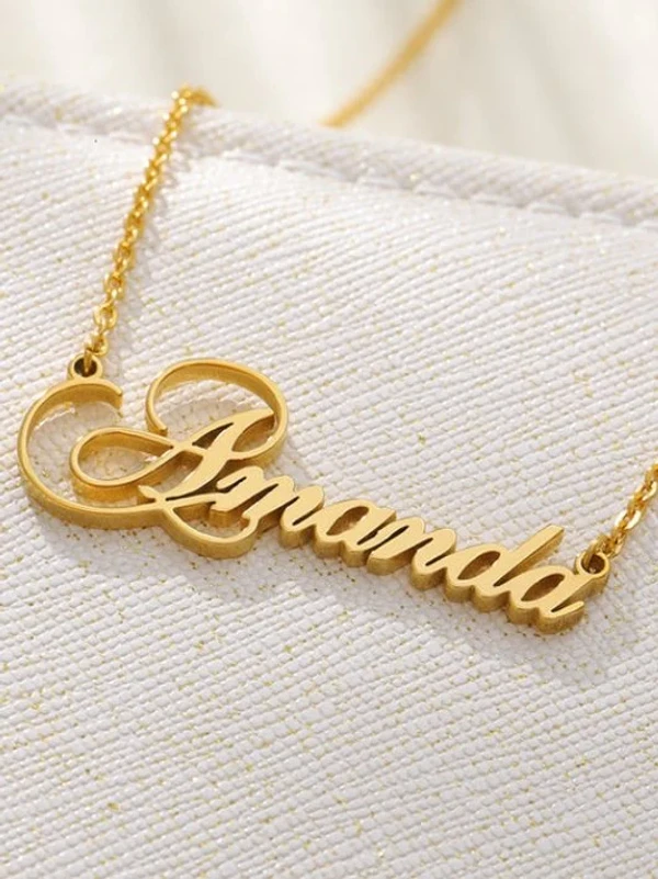 Special Style  customize single Name pendant 11 - golden, only priped