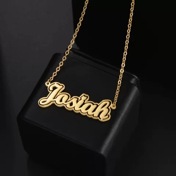 Special Style  customize single Name pendant 16 - golden, only priped