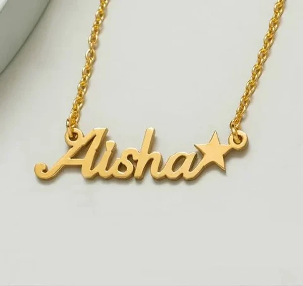 Special Style  customize single Name pendant 18 - golden, only priped