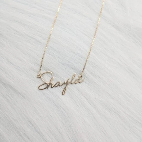 Special Style  customize single Name pendant 20 - golden, only priped