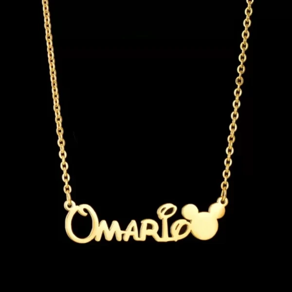 Special Style  customize single Name pendant 22 - golden, only priped