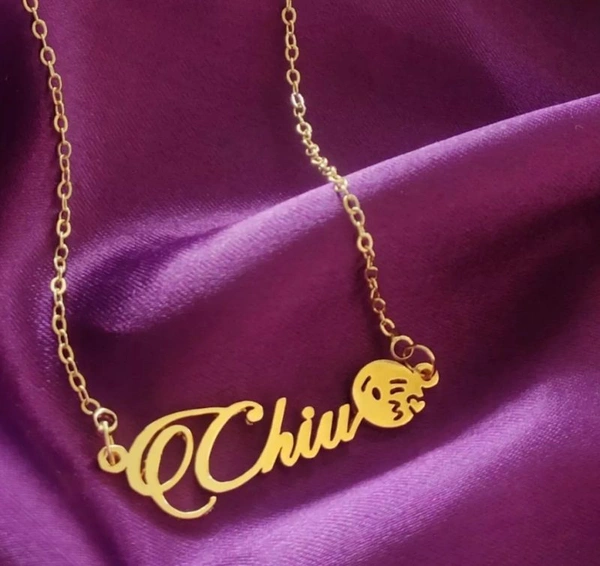 Special Style  customize single Name pendant 28 - golden, only priped
